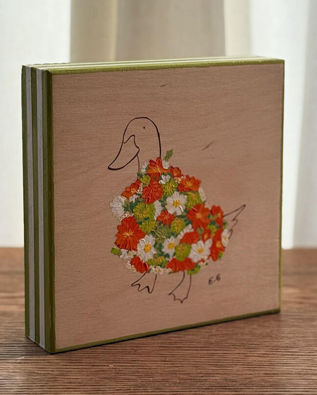 Tully The duck who always curious and up for an adventure! She also loves tea party.